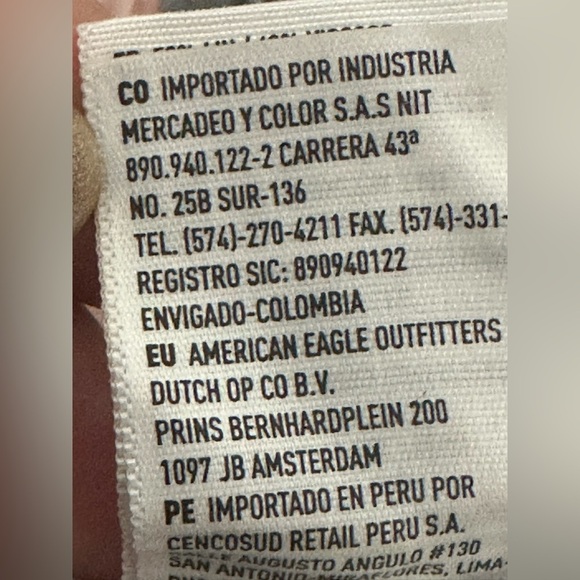 American Eagle Linen Blend Jogger Pants XS Striped Elastic Waist Casual - Picture 5 of 6